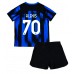 Inter Milan Alexis Sanchez #70 Babykleding Thuisshirt Kinderen 2023-24 Korte Mouwen (+ korte broeken)